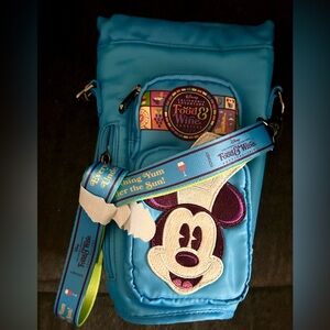 Disney Blue Mickey Patch Food & Wine Festival Crossbody Bag